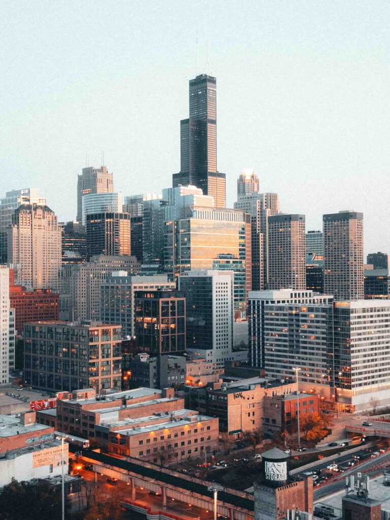 downtown Chicago skyline during the daytime where Gemstone Wellness treats clients for trauma including PTSD