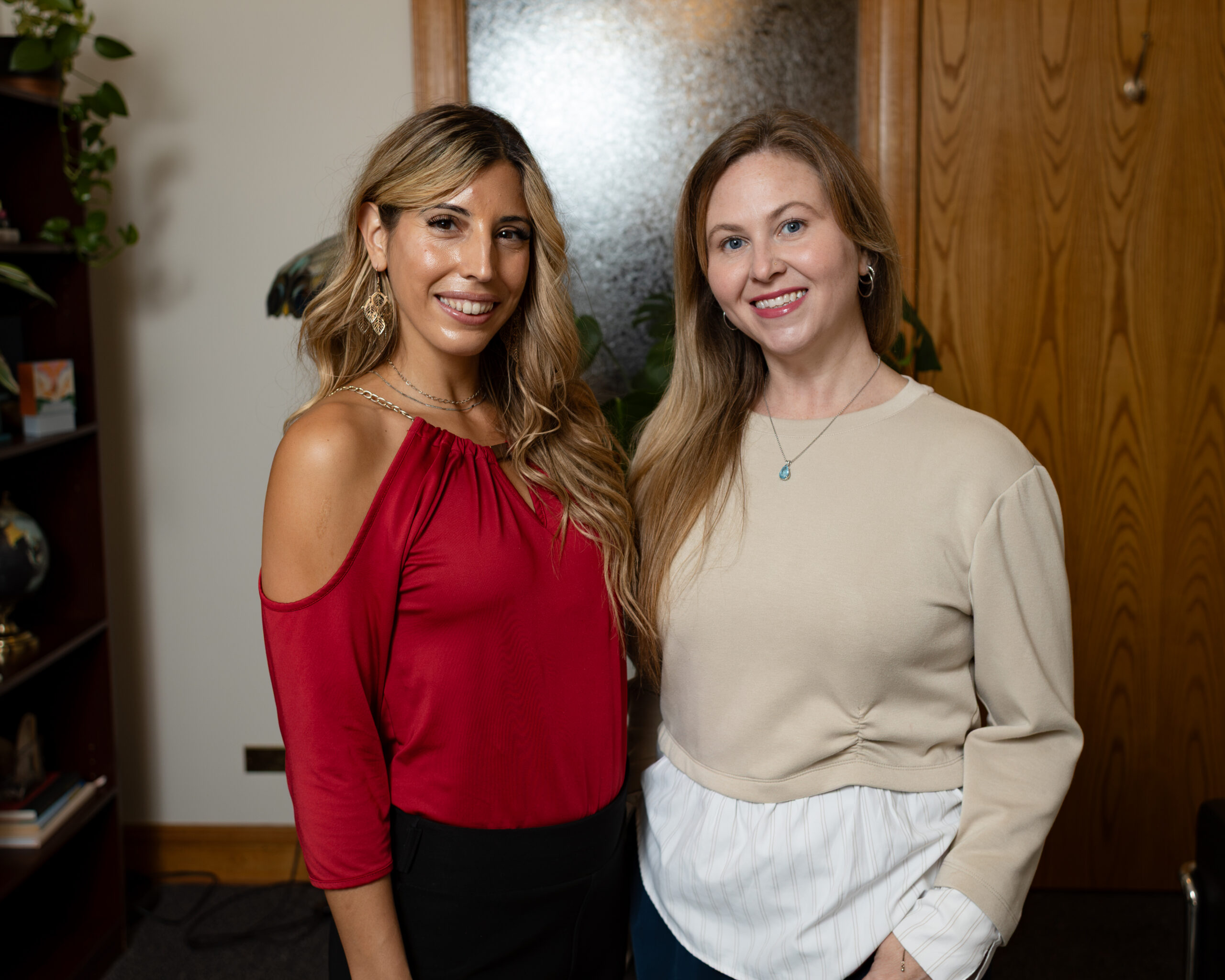 Dr. Jenny Martin clinical psychologist and Andrea Santiago LCPC owners of Gemstone Wellness
